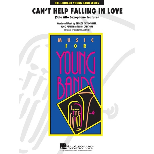 Cant Help Falling In Love Concert Band 3 (Music Score/Parts)