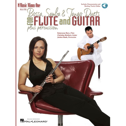 Bossa Samba and Tango Duets For Flute/Guitar Book/CD (Softcover Book/CD)