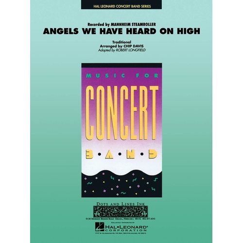 Angels We Have Heard On High Concert Band (Music Score/Parts)