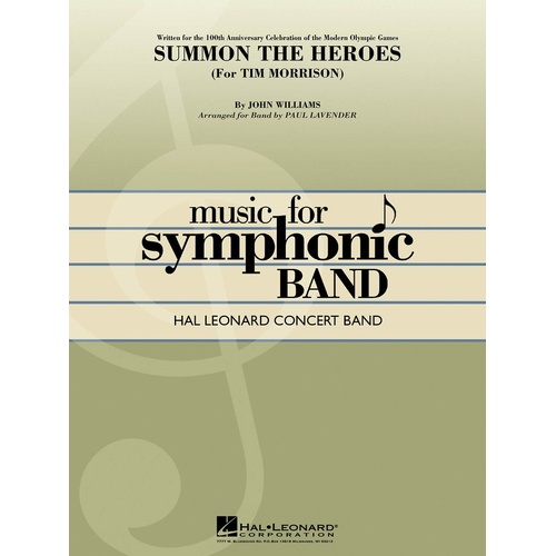Summon The Heroes Arr Lavender Concert Band 4 (Music Score/Parts)