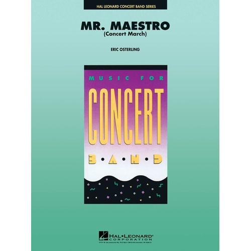 Mr Maestro Concert Band Gr 4-5 (Music Score/Parts)