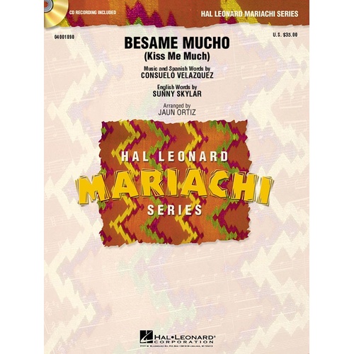 Besame Mucho (Kiss Me Much) Mariachi (Music Score/Parts)