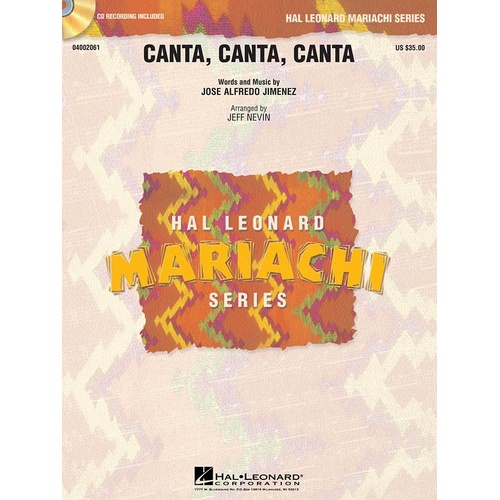 Canta Canta Canta Mariachi Series (Music Score/Parts/CD)