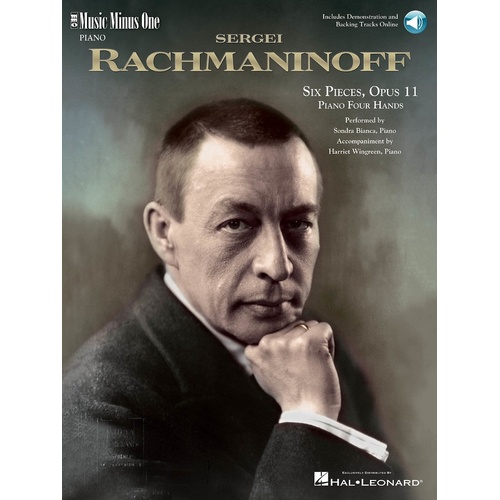Rachmaninoff - 6 Pieces Op 11 Piano 4 Hands Book/CD (Softcover Book/CD)