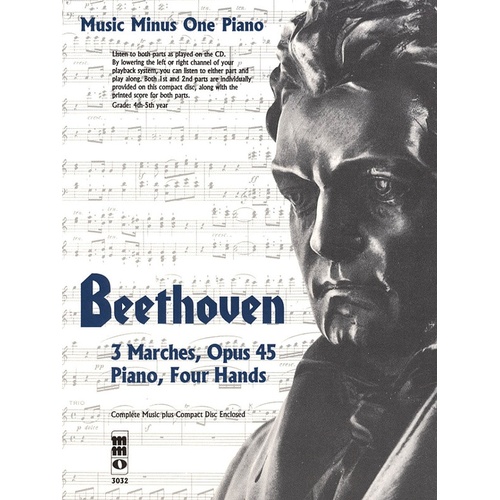 Beethoven - 3 Marches Op 45 1P4H Book/CD (Softcover Book/CD)