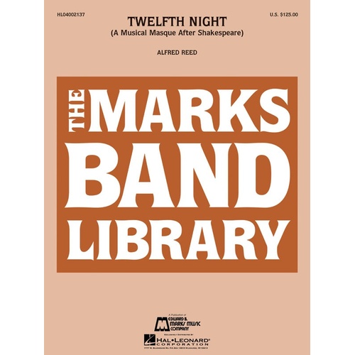 Twelfth Night Concert Band 4-5 In 5 Movements (Music Score/Parts)