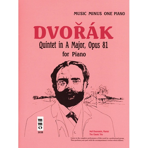 Dvorak - Quintet A Maj Op 81 Piano Book/CD (Softcover Book/CD)