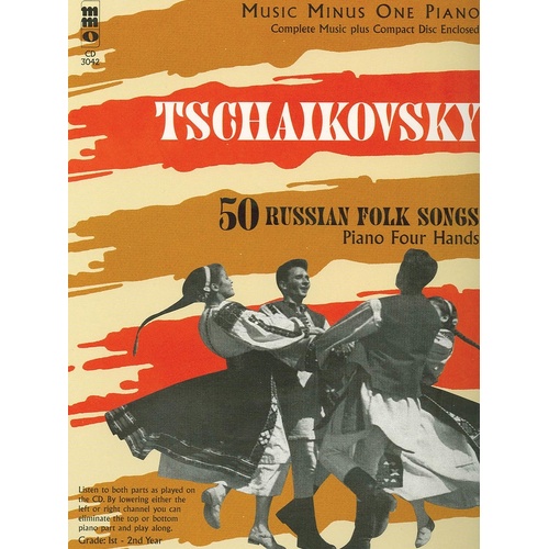 Tchaikovsky - 50 Russian Folk Songs 1P4H Book/CD (Softcover Book/CD)