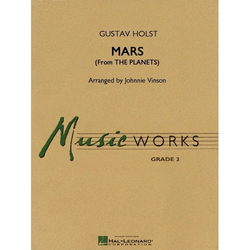 Mars from The Planets - Band Arrangement, Hal Leonard, MusicWorks Grade 2, Duration 2:00, Easy Level