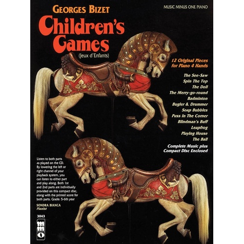 Bizet - Childrens Games Jeux Denfants 1P4H Book/CD (Softcover Book/CD)