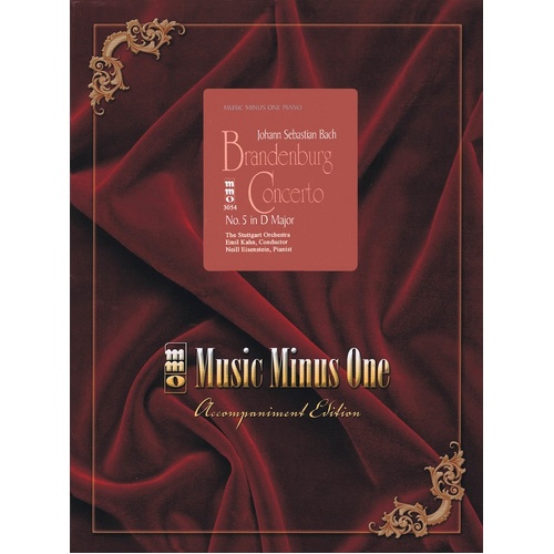 Bach - Brandenburg Concerto No 5 Piano Book/CD (Softcover Book/CD)