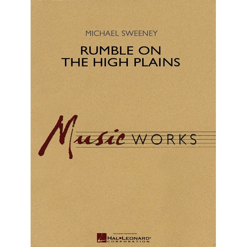 Rumble On The High Plains Concert Band 4-5 Full Score (Pod) (Music Score)