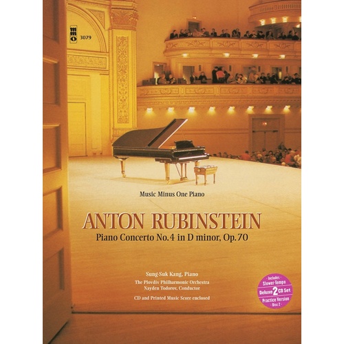 Rubinstein - Piano Concerto No 4 D Min Op 70 Book/CD (Softcover Book/CD)