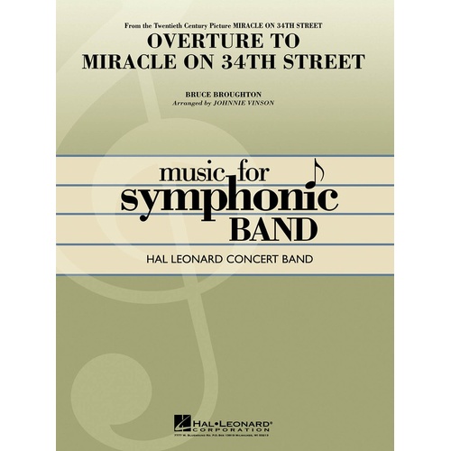 Overture To Miracle On 34th Street Concert Band 4 (Pod) (Opt Stg) (Music Score/Parts)