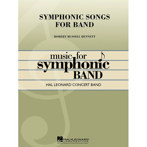 Symphonic Songs For Band Concert Band 4-5 Deluxe Score/Parts