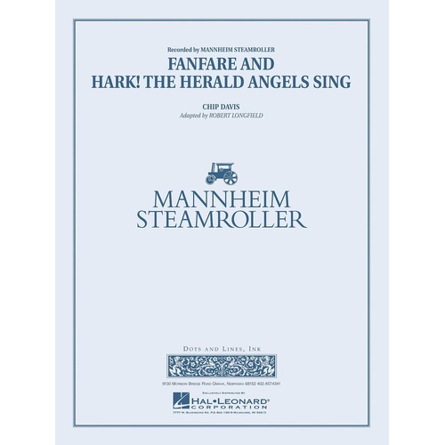 Fanfare And Hark The Herald Angels Concert Band 4 (Music Score/Parts)