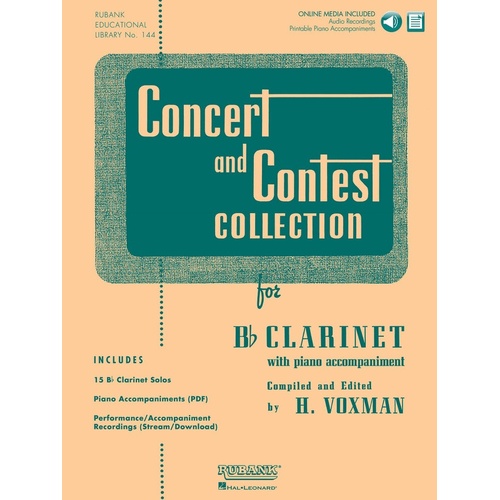 Concert And Contest Collection Clarinet Book/Online Media (Softcover Book/Online Media)