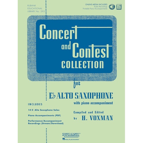Concert And Contest Collection Alto Sax Book/CD (Softcover Book/CD)
