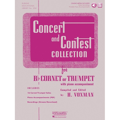 Concert and Contest Collection Trumpet Book with Online Media