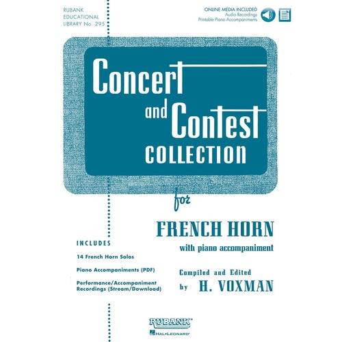 Concert And Contest Collection F Horn Book/Online Media (Softcover Book/Online M
