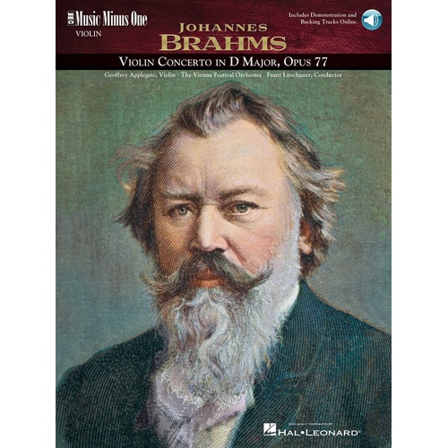 Brahms - Violin Concerto D Maj Op 77 Book/CD (Softcover Book/CD)