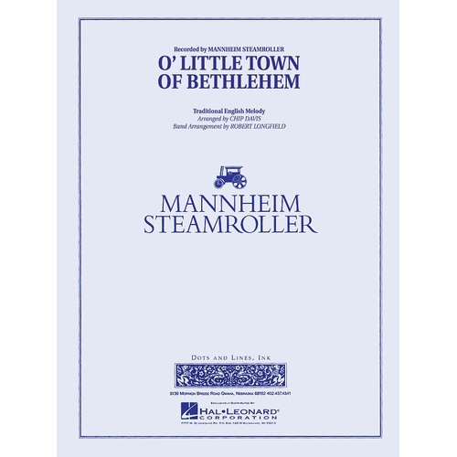 O Little Town Of Bethlehem Mnhmstcb3-4 (Music Score/Parts)