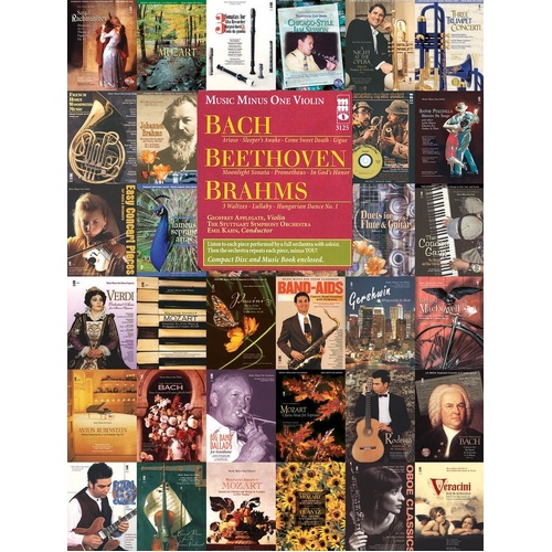 Bach Beethoven and Brahms Violin Book/CD (Softcover Book/CD)