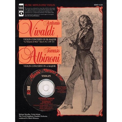 Violin Concerto E Flat Op 8/5 Rv 253 and A Maj Book/CD (Softcover Book/CD)