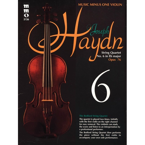 Haydn - String Quartet No 6 Op 76 Violin Book/CD (Softcover Book/CD)
