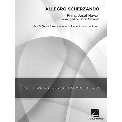 Allegro Scherzando Tenor Sax/Piano (Softcover Book)