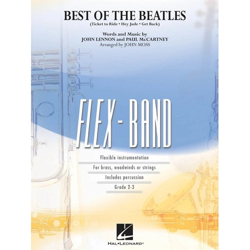 Best of the Beatles Flex Band 2-3 SC/PTS Ensemble Music Score