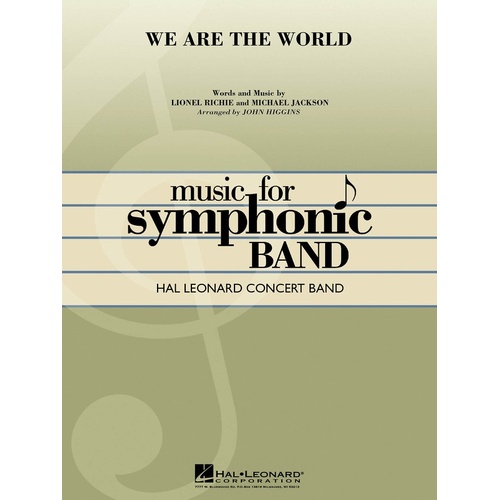 We Are The World Concert Band 4 (Music Score/Parts)