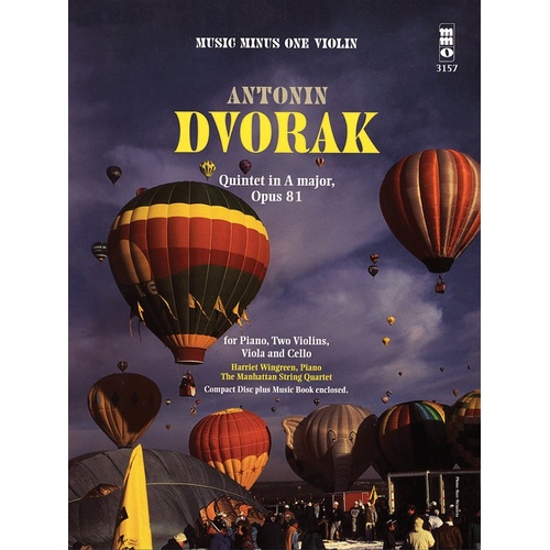 Dvorak - Quintet A Major Op 81 Violin Book/CD (Softcover Book/CD)