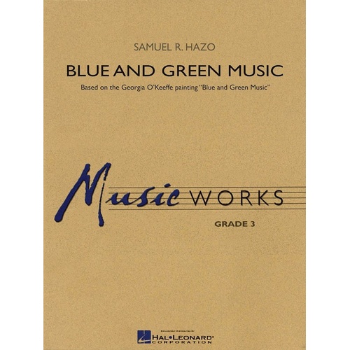 Blue and Green Music - Band Arrangement by Samuel Hazo, Hal Leonard, MusicWorks Grade 3, 1 Page
