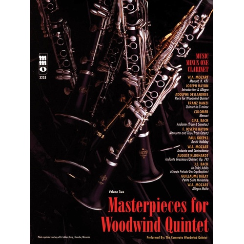 Masterpieces For Woodwind Quintet Clarinet Book/CD (Softcover Book/CD)