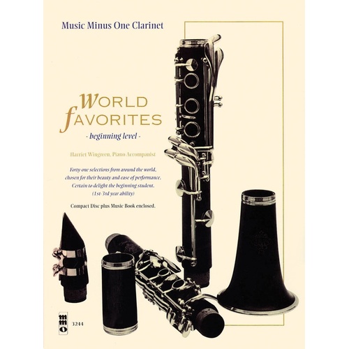 World Favorites Beginning Level Clarinet Book/CD (Softcover Book/CD)