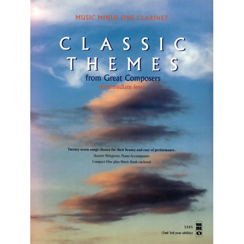 Classic Themes Intermediate Clarinet Book/CD (Softcover Book/CD)