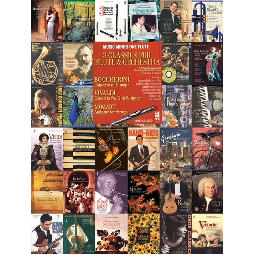 Boccherini Vivaldi Mozart: 3 Classics Flute Book/CD (Softcover Book/CD)