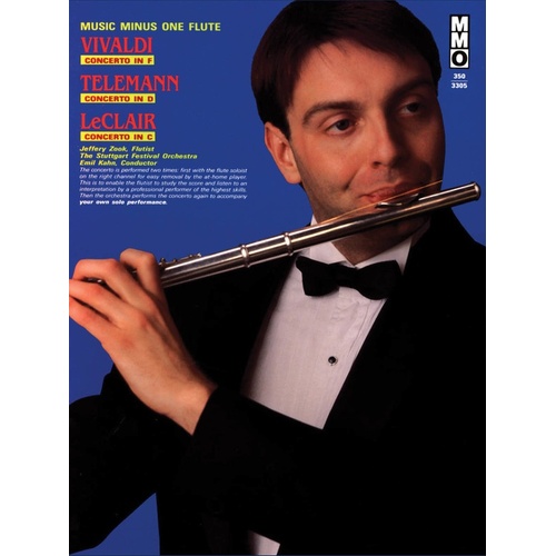 Vivaldi Telemann Leclair Concertos Flute Book/CD (Softcover Book/CD)