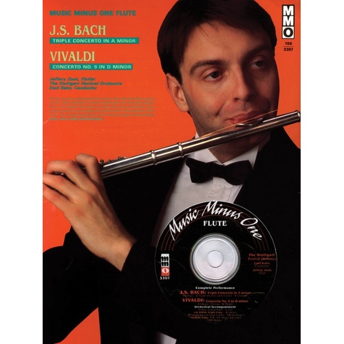 Bach - Triple Concerto Vivaldi Concerto No 9 Flute Book/CD (Softcover Book/CD)