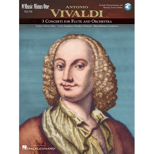 Vivaldi - 3 Concerti For Flute Rv427 Rv434 Rv438 Book/CD (Softcover Book/CD)
