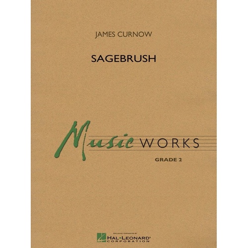 Sagebrush MW2 Band Score by Hal Leonard, MusicWorks Grade 2, 2:00 Duration, Fast-Paced, Percussion Effects, 1 Page