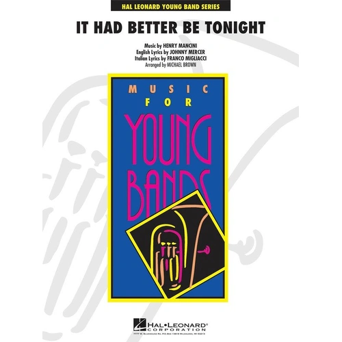 It Had Better Be Tonight CB3 for Band by Hal Leonard