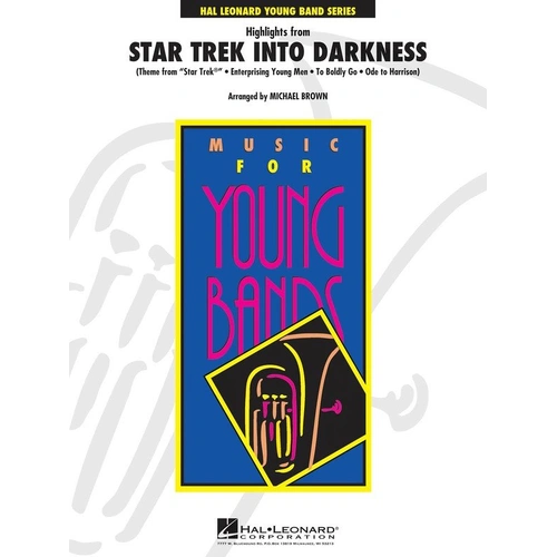 Star Trek Into Darkness Soundtrack for Band by Michael Giacchino, Hal Leonard, Young Concert Band, 1 Page