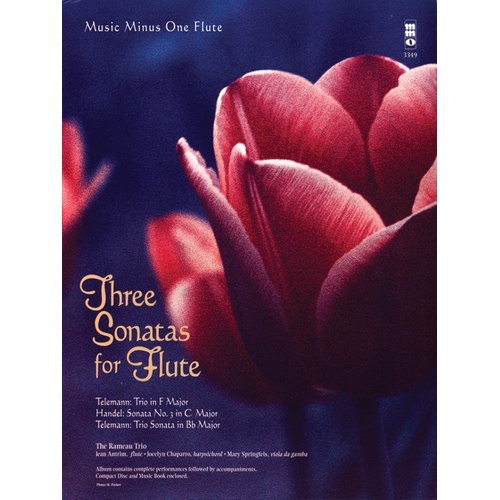 Three Sonatas For Flute Book/CD (Softcover Book/CD)