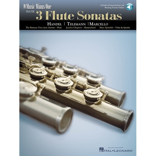3 Flute Sonatas Book/CD (Softcover Book/CD)