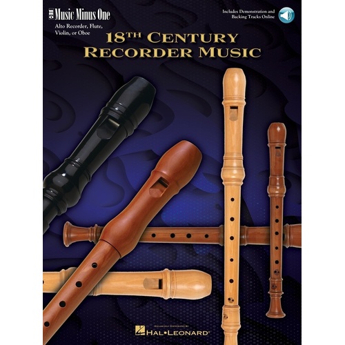 18Th Century Recorder Music Book/2CD (Softcover Book/CD)