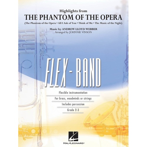 Highlights from The Phantom of the Opera Flex Band 2-3 SC/PTS
