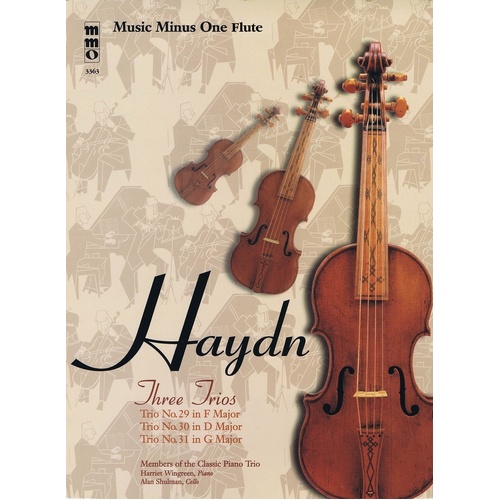 Haydn - 3 Trios F D G Flute Book/CD (Softcover Book/CD)