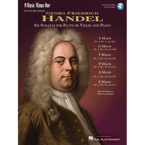 Handel - 6 Sonatas For Flute/Piano Book/CD (Softcover Book/CD)